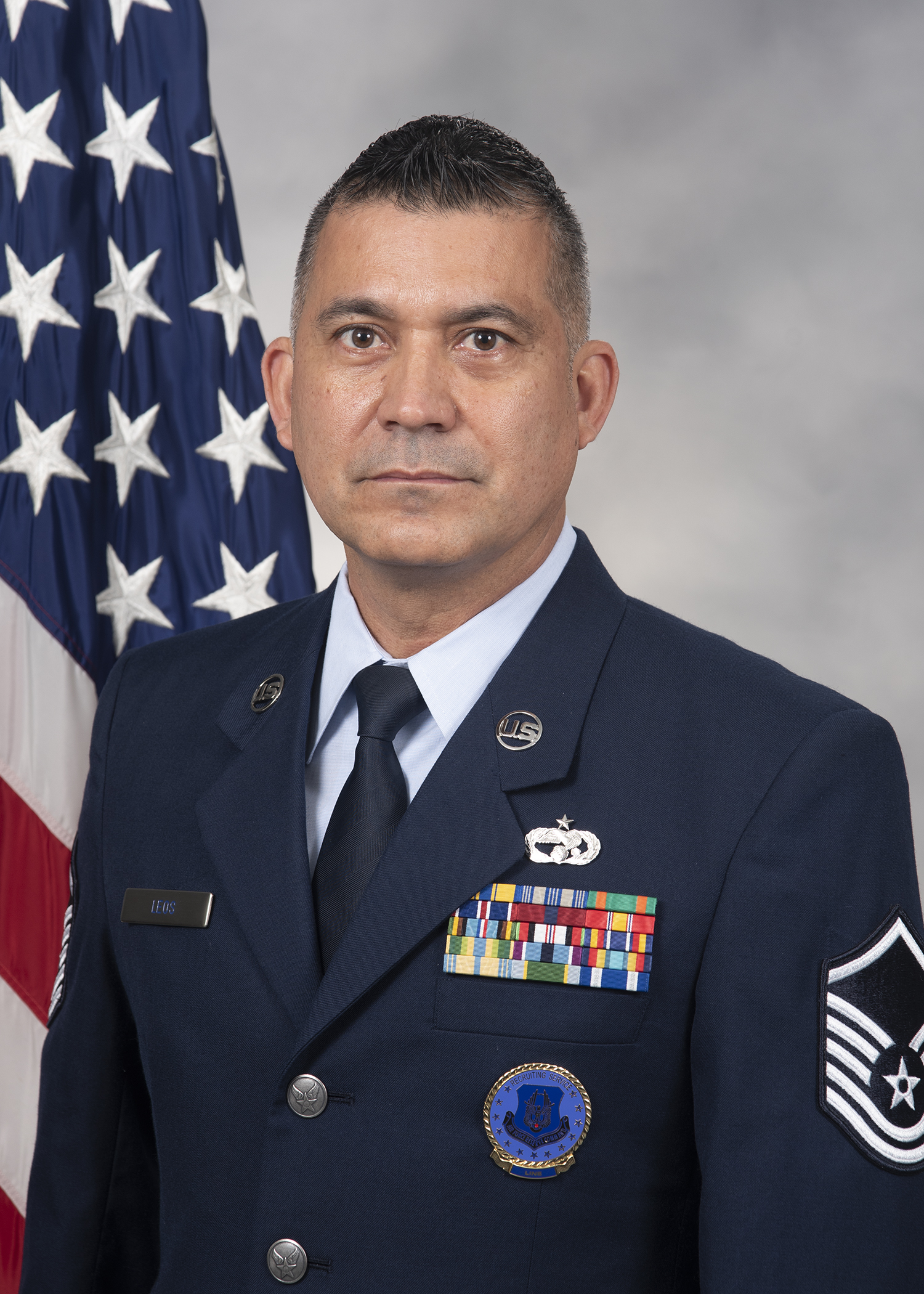 Master Sergeant Rodolfo Leos line recruiter